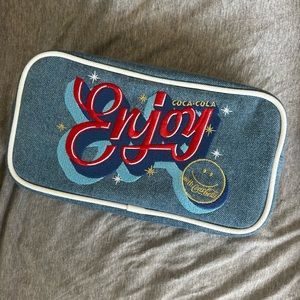 Stoney Clover Lane x Coca-Cola Denim Embroidered Small Pouch